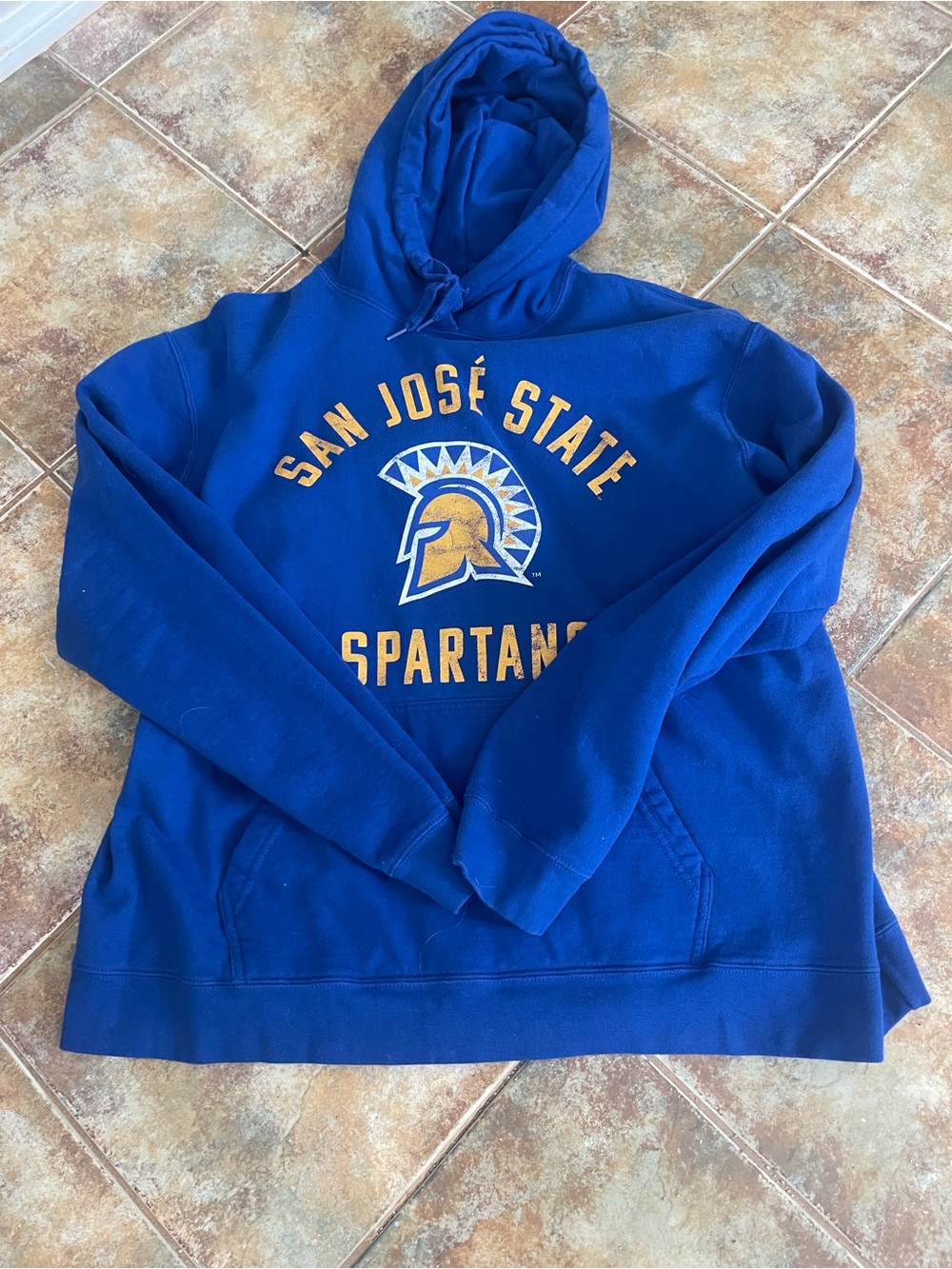San José State Spartans Royal Blue Hoodie Sweatshirt Men’s Large